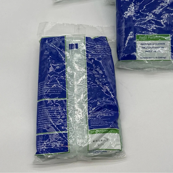 4 1lb Bags Wintergreen Refill Paraffin for Therabath Professional PRO Wax Bath - Picture 5 of 5